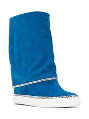 Inner Wedge Suede Ankle Boots