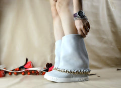 Inner Wedge Suede Ankle Boots