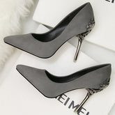 Classic Suede Office Pumps