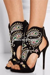 Clearance -Multi-color Embroidery String Sandal