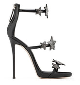 Celebrity Style T Stage Crystal Sandals