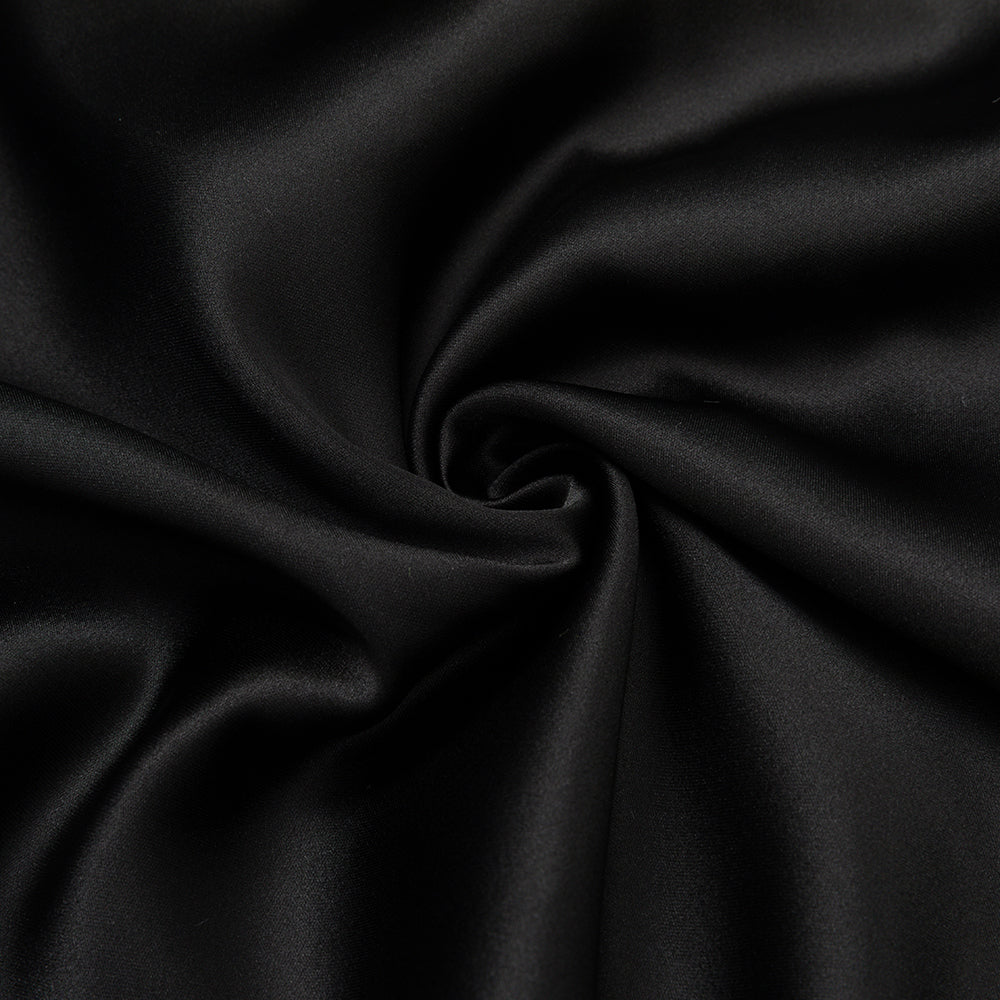 RUCHED BUST MIDI DRESS IN BLACK