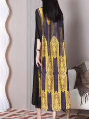 Sun Shine Round Neck A-line Dress