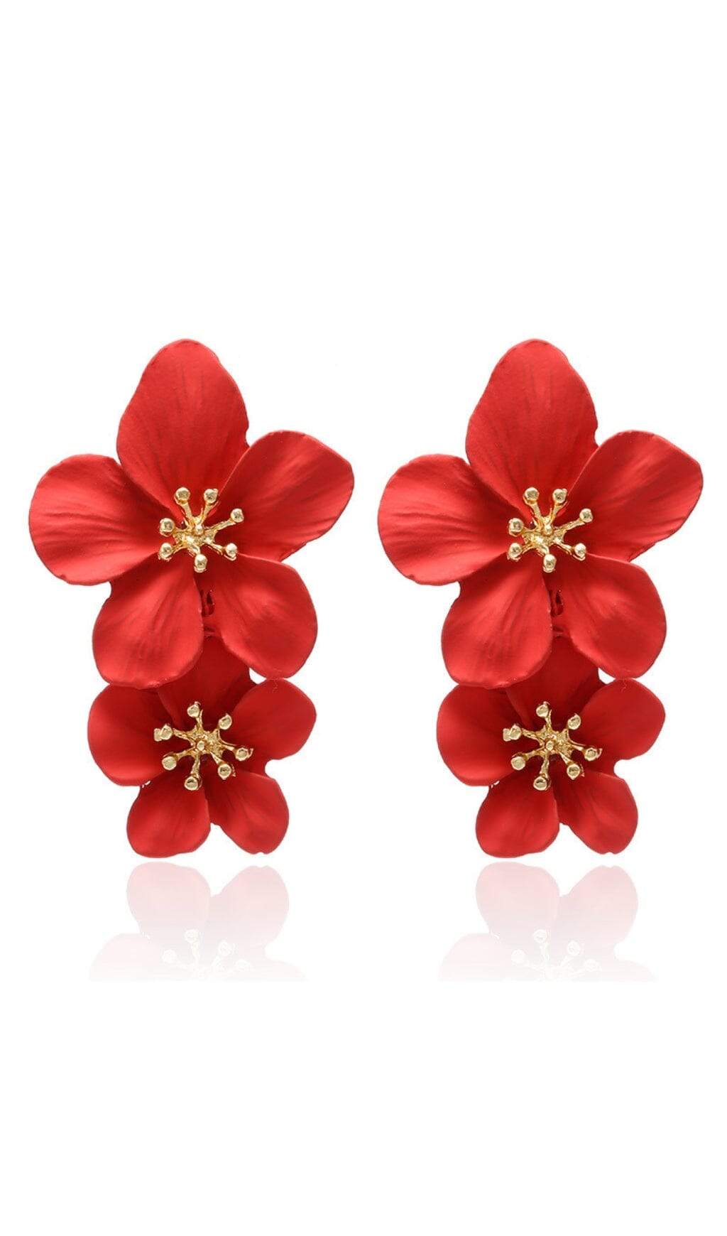 DOUBLE FLOWER EARRINGS