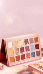 18-COLOR MATTE PEARLESCENT EARTH COLOR EYESHADOW