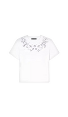 FLORAL EMBELLISHED TEE
