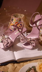 BOW RIBBON SANDALS