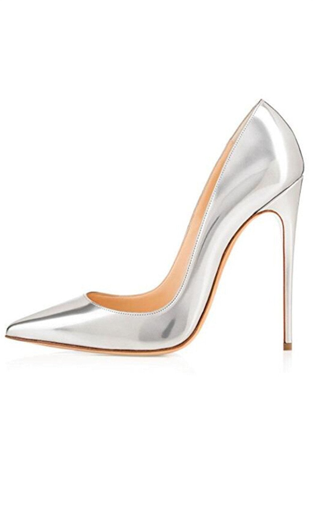 ROSE GOLD STILETTO HIGH HEEL SHOES