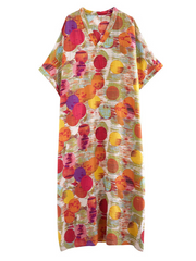 Keep Your Dream Save V-neck Kaftan Dress