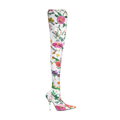 Kurt Geiger Inspired Kensington Rainbow Leather High Leg Boots