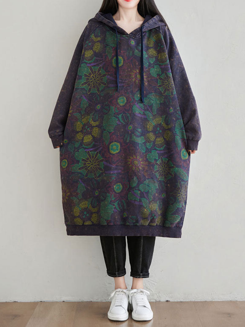 Smile You Fake Hooded Dress