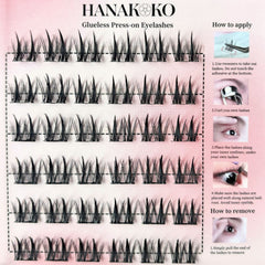 Wheat Ears Glueless Press-on Eyelashes