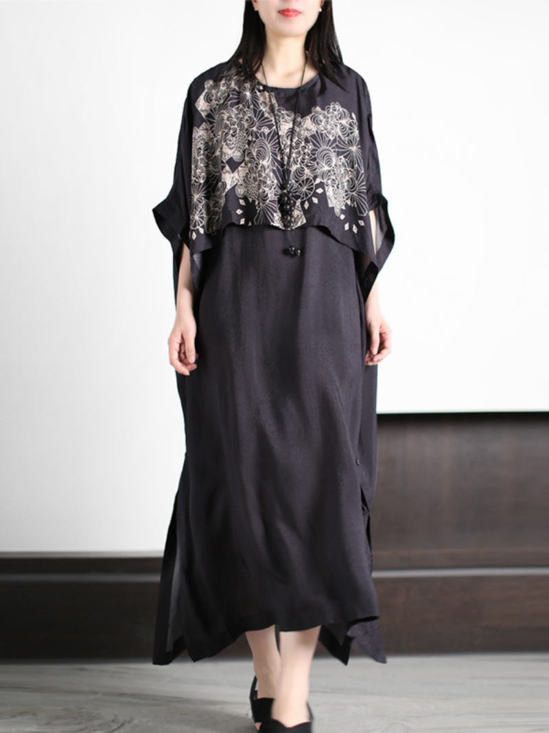 All You Need Loose Round Neck A-line Dress