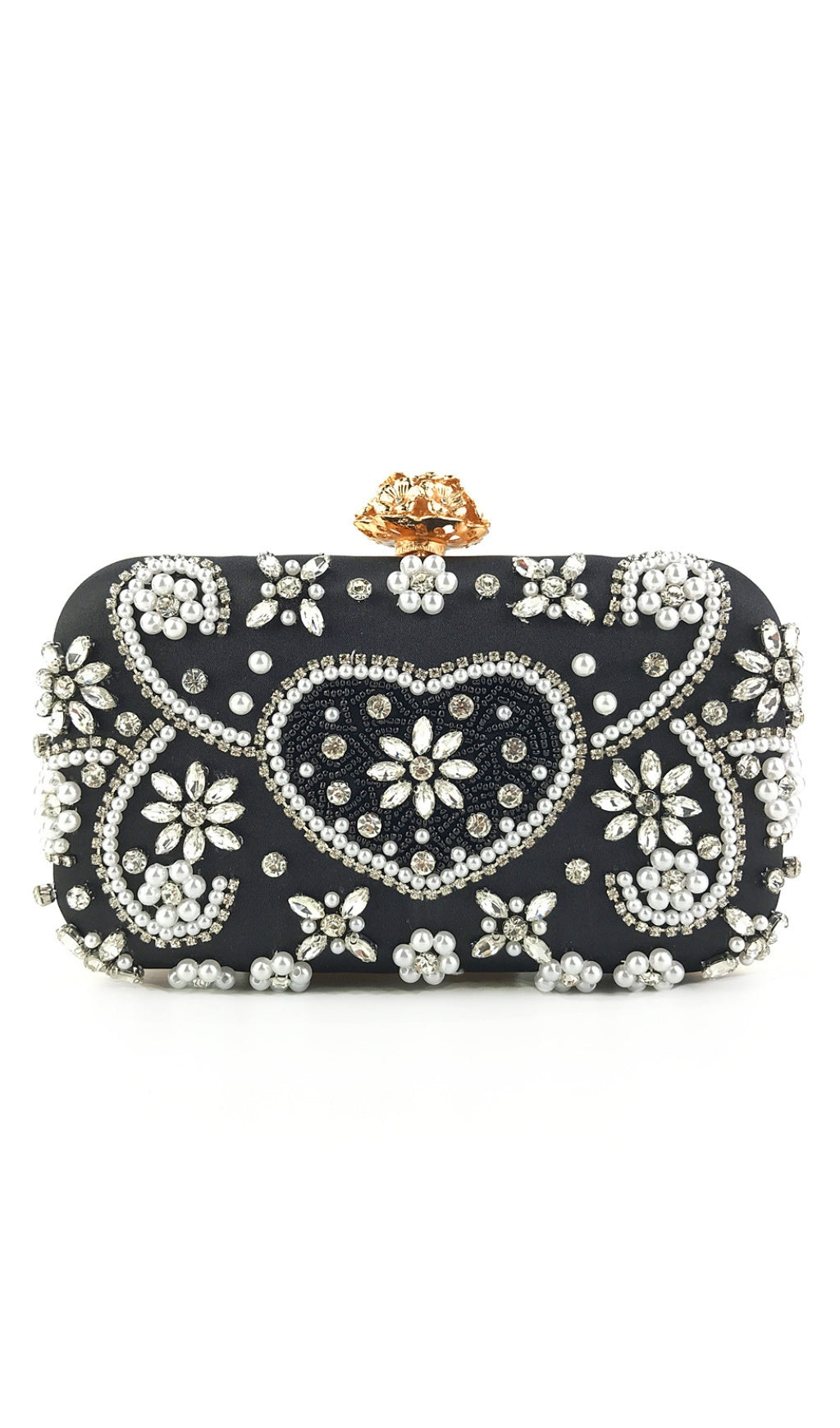 BEADED DIAMONDS CLUTCH