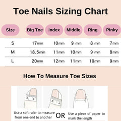 Ruby Party Press-on Toe Nails