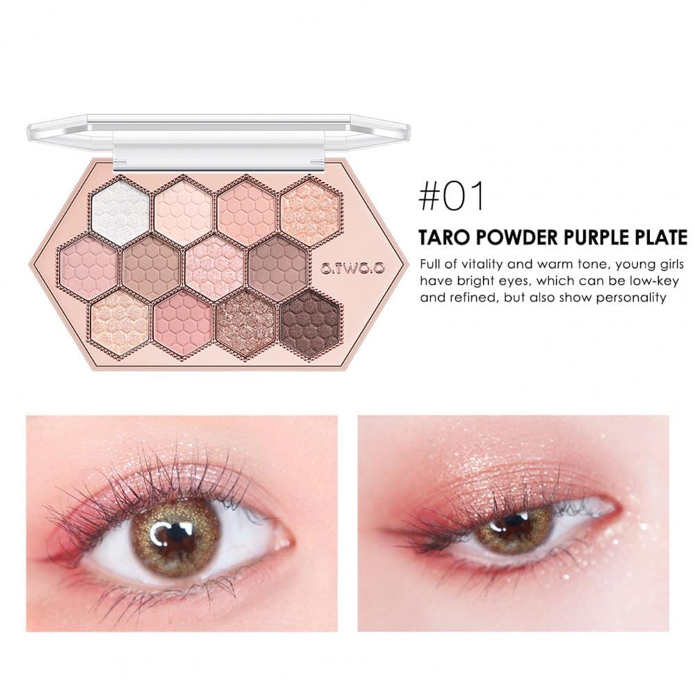 12 COLORS SHIMMER MATTE LONG-LASTING WATERPROOF EYE SHADOW