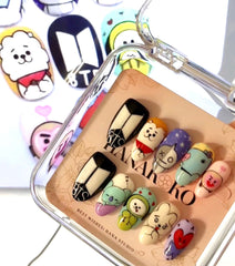 Idol Fan Nails Customizable