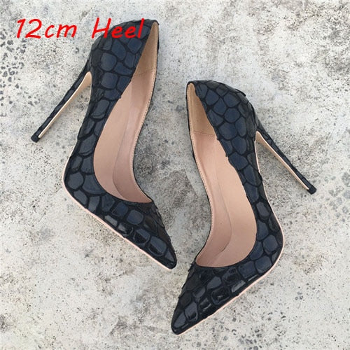 Black Autumn High Heeled Pumps