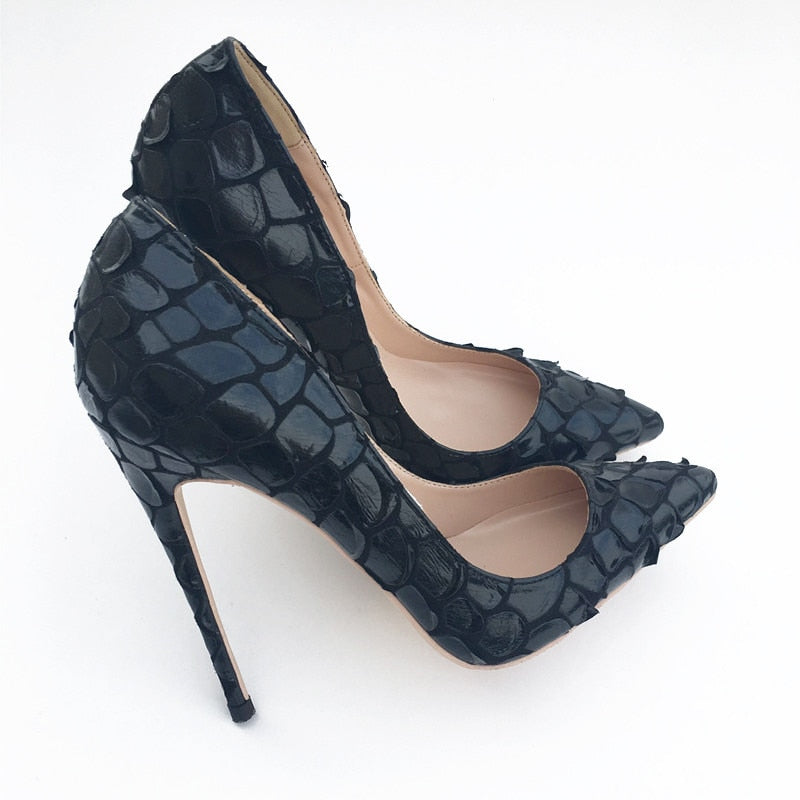 Black Autumn High Heeled Pumps