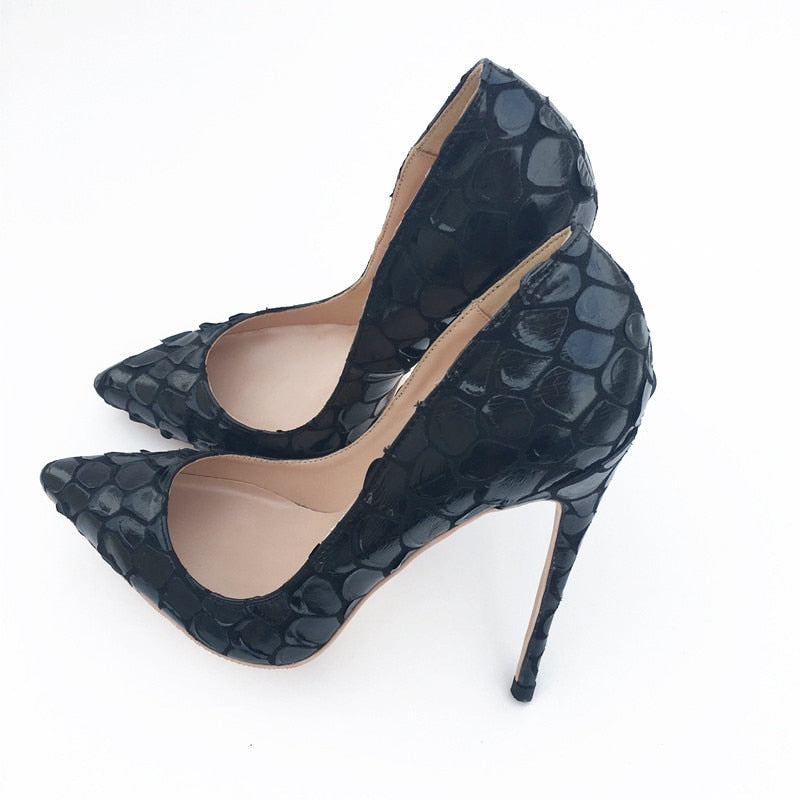 Black Autumn High Heeled Pumps