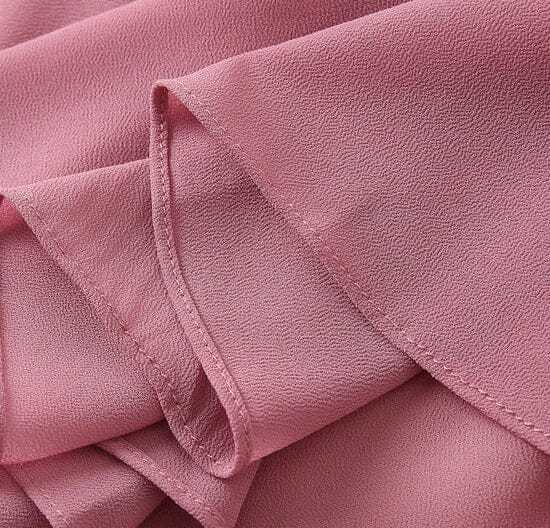 RUFFLED MAXI DRESS IN PINK