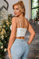 Floral Print Asymmetrical Hem Cami Top