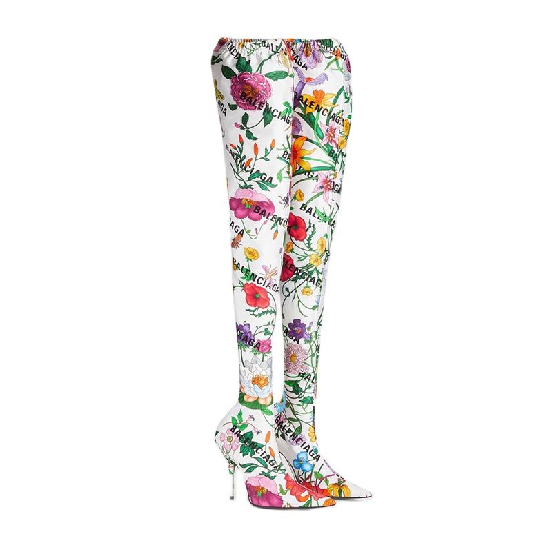 Kurt Geiger Inspired Kensington Rainbow Leather High Leg Boots