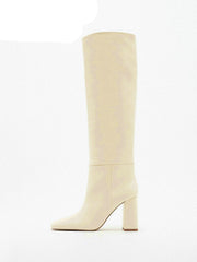 Knee High Square Boots