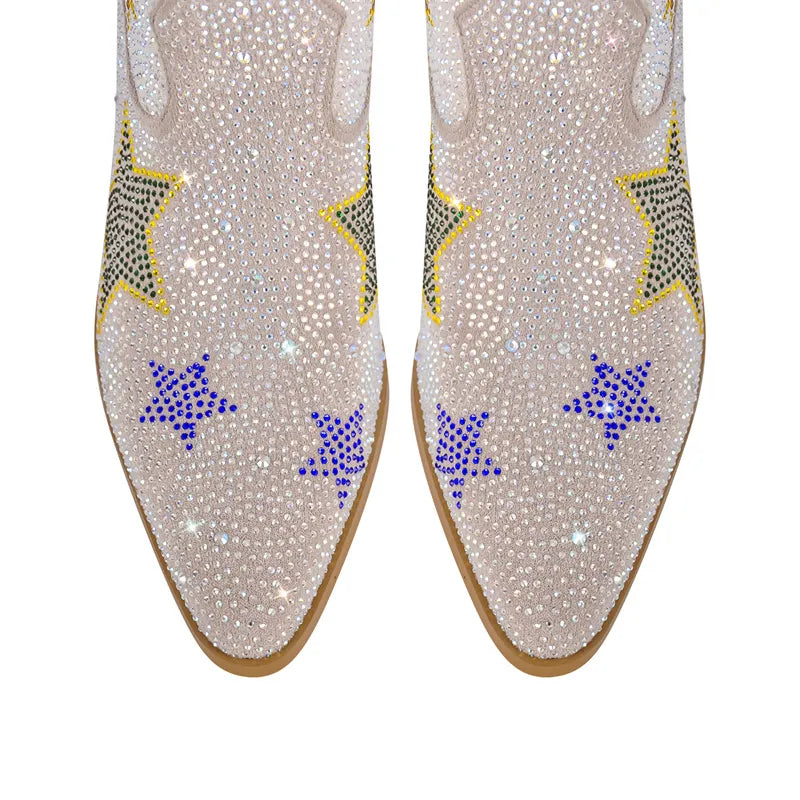 Star Rhinestone Cowgirl Boots