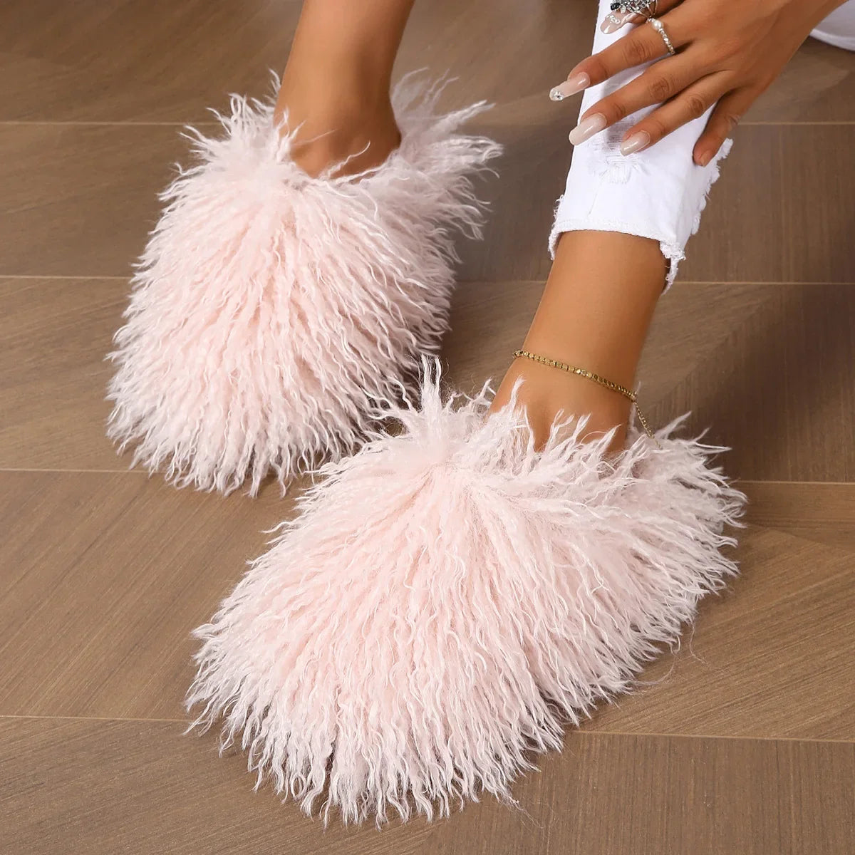 Multi-color Furry Slides