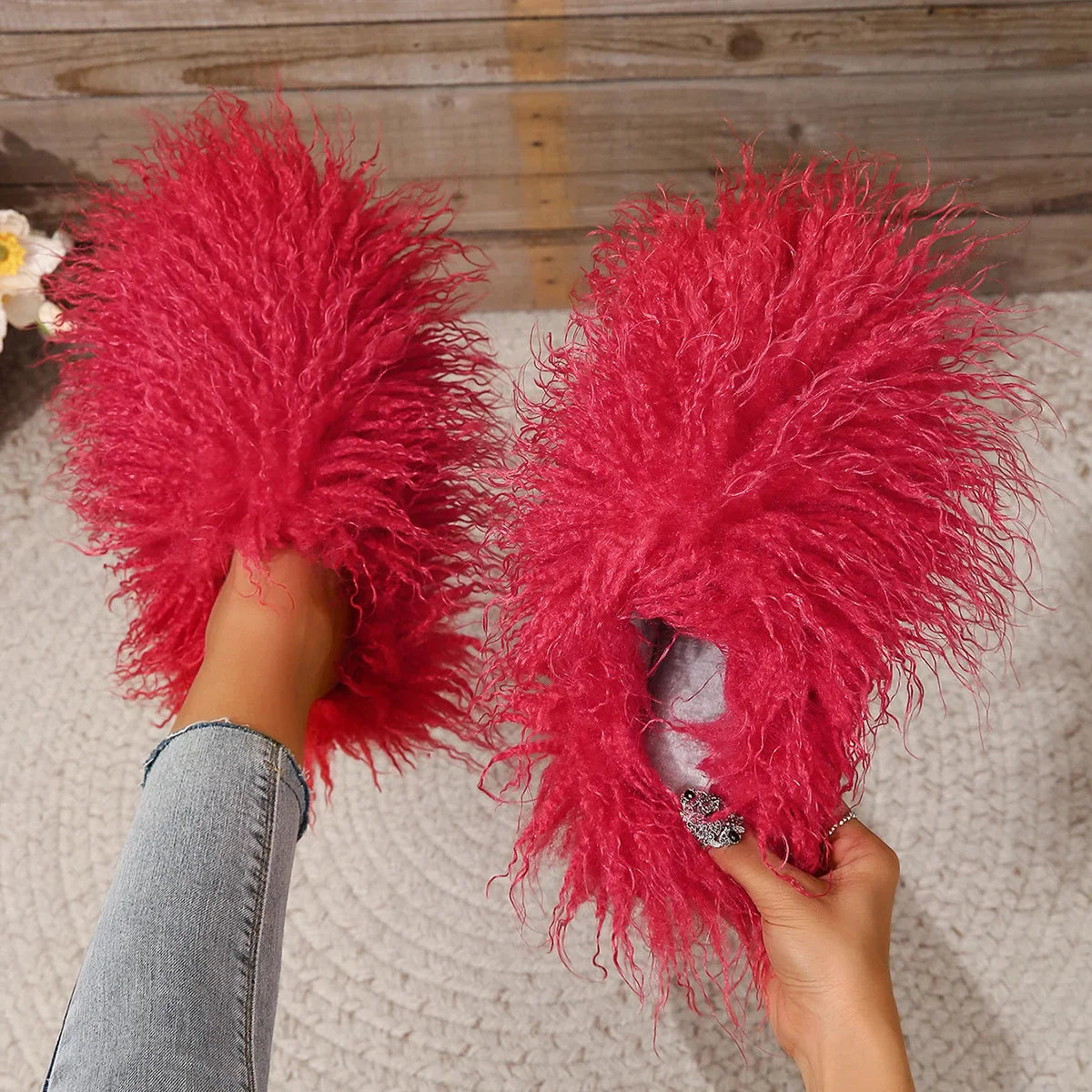 Multi-color Furry Slides