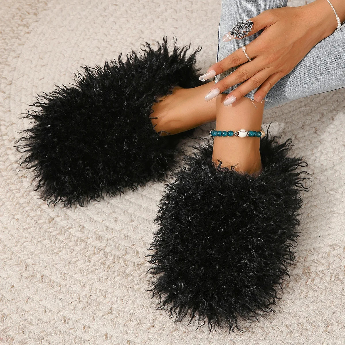 Multi-color Furry Slides