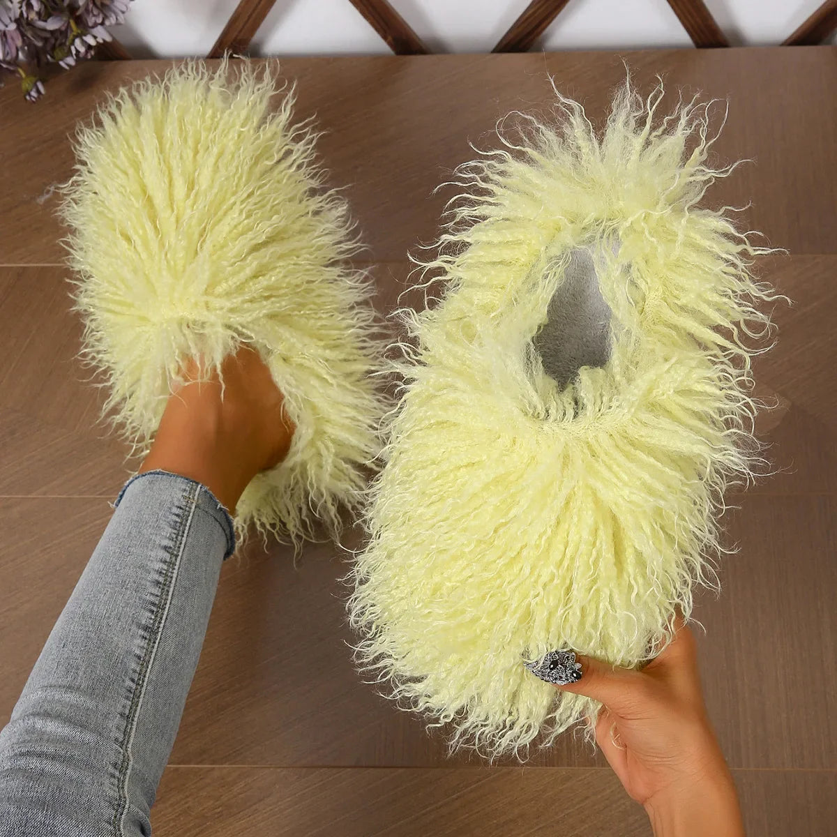 Multi-color Furry Slides