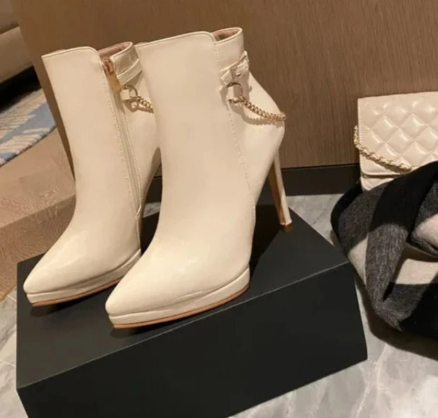 SissyBoy Inspired Chain Ankle Boots