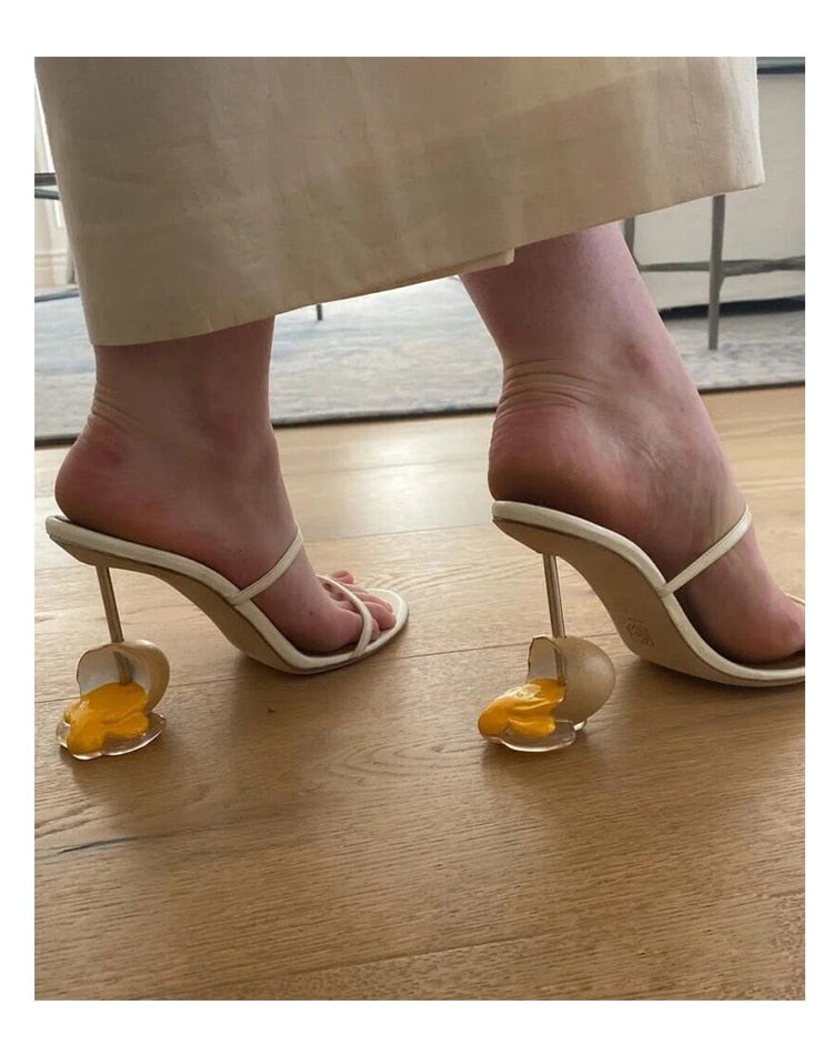 Metal Strange High Heel Sandal