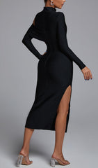 ZALCA Cutout Maxi Bandage Dress