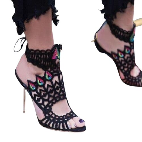 Peacock  High Heel Sandals