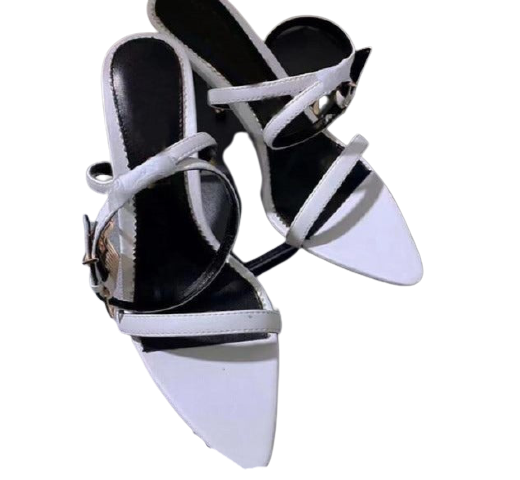 Metal Decoration High Heel Sandals