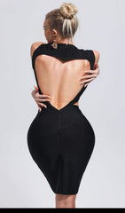 Yalia Backless Mini Bandage Dress