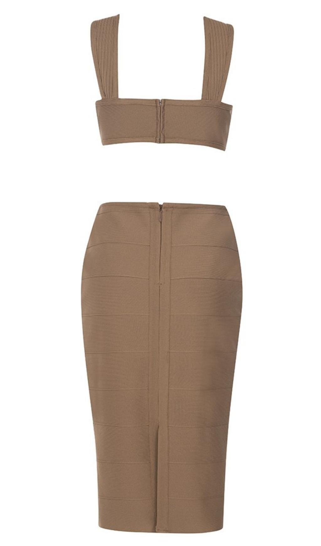 CUT OUT BODYCON MIDI DRESS