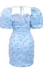 PUFF SLEEVE MINI DRESS