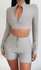 SPORT TWO-PIECE SET IN GREY