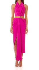 SPLIT MAXI DRESS IN PINK