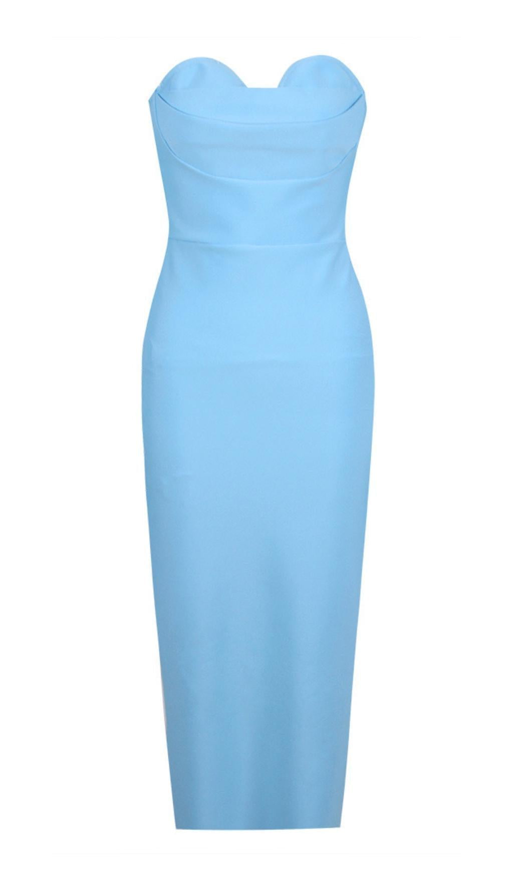 STRAPLESS BANDAGE DRESS