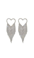 Vonde Rhinestone Tassel Earrings