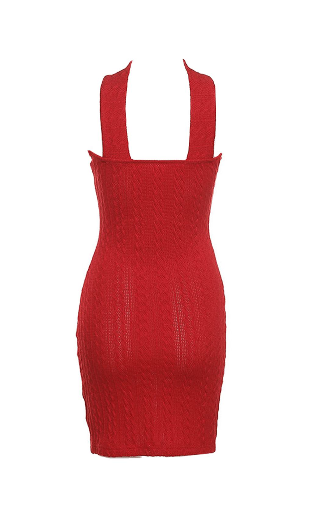 Halter tube top dress