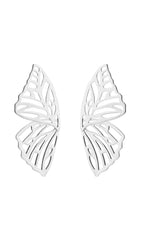 Hollow butterfly alloy earrings