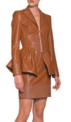 PU jacket leather coat