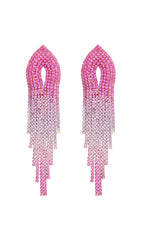 Full diamond tassel earrings