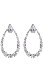 DROP-SHAPED ZIRCON EARRINGS